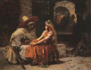 Frederick Arthur Bridgman The Rendez vous. oil on canvas